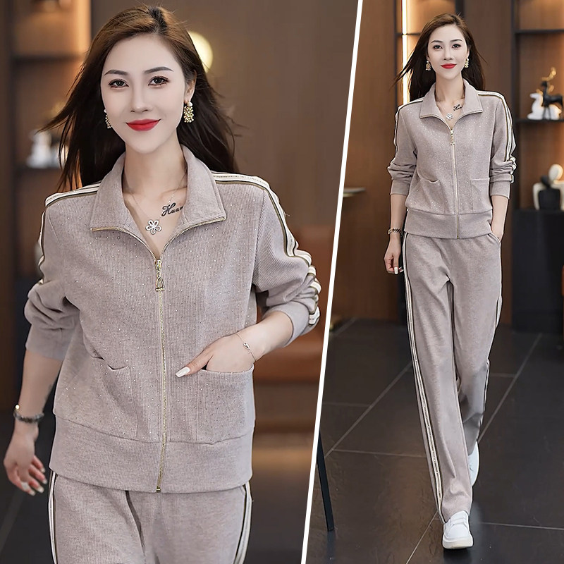 秋季卫衣套装女2024春秋新款时尚休闲运动减龄洋气女装穿搭两件套