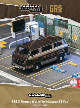TW 1:64 大众迈特威 T3 面包车巴士Van GRS 仿真合金汽车模型收藏