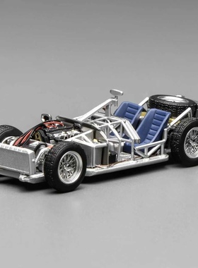 MH 1:64 玛莎拉蒂Spaceframe w/ Engine 鸟笼 骨架 合金汽车模型