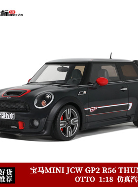 收藏宝马迷你 MINI JCW GP2 R56 THUNDER OTTO 1:18 仿真汽车模型
