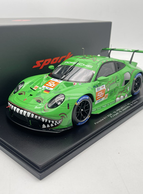 Spark 1:18 保时捷911 RSR 2023勒芒56#赛车 绿恐龙 仿真汽车模型