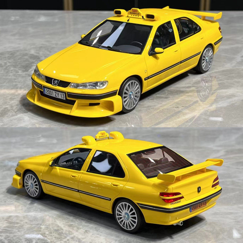 标致406出租车Taxi模型VEHICLE Art 1:18 的士速递同款汽车模型