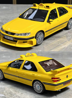 标致406出租车Taxi模型VEHICLE Art 1:18 的士速递同款汽车模型