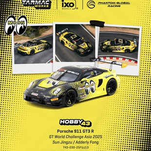 TW 1:43 保时捷911 GT3 R 月亮眼 世界挑战赛GT 仿真合金汽车模型