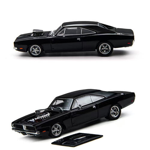 道奇战马Charger R/T速度与激情多米尼克TM 1:64仿真合金汽车模型