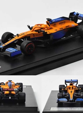 LCD 1:64 迈凯伦McLaren MCL35 F1方程式赛车 合金汽车模型收藏橙