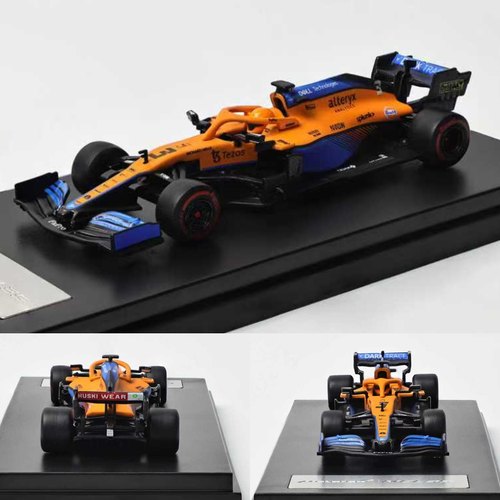 LCD 1:64 迈凯伦McLaren MCL35 F1方程式赛车 合金汽车模型收藏橙