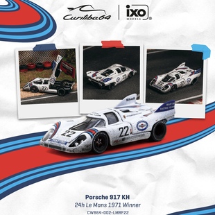 TW 1:64 保时捷917 KH赛车1971年勒芒冠军 合金开盖汽车模型收藏