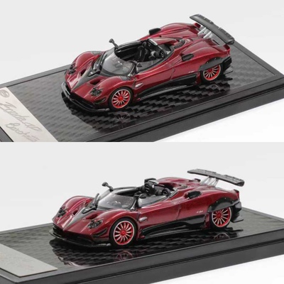 LCD 1:64 帕加尼Pagani 宗达Zonda HP 红碳 仿真合金汽车模型收藏