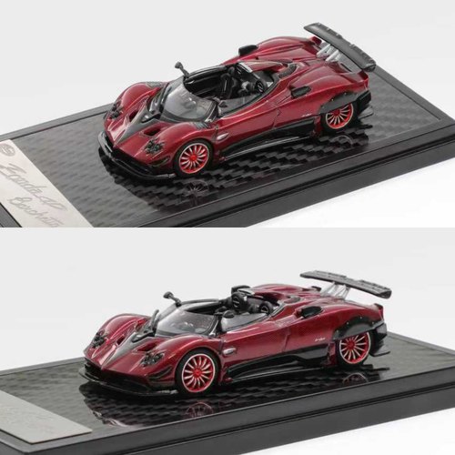 LCD 1:64 帕加尼Pagani 宗达Zonda HP 红碳 仿真合金汽车模型收藏