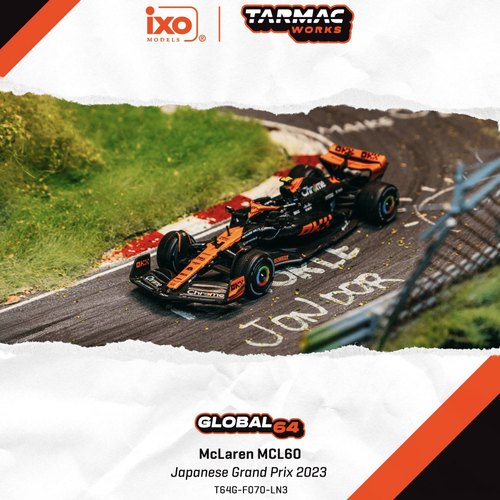 TW 1:64 迈凯伦McLaren MCL60 2023日本大奖赛 诺里斯 F1合金车模
