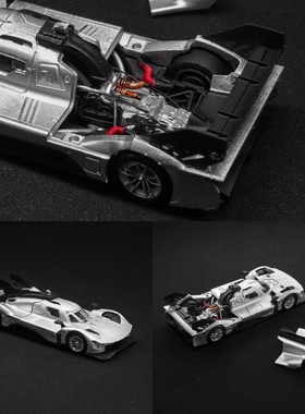 HKM 1:64 法拉利499P Hypercar 勒芒24小时耐力赛 开盖合金车模红