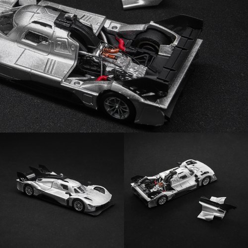 HKM 1:64 法拉利499P Hypercar 勒芒24小时耐力赛 开盖合金车模红
