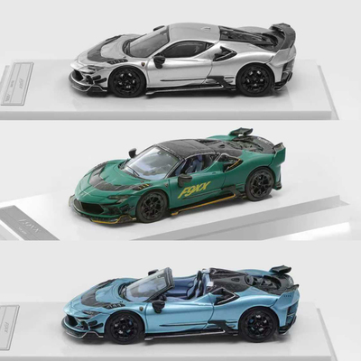 HKM 1:64 法拉利跃马 SF90 迈莎锐Mansory 改装F9XX 合金汽车模型