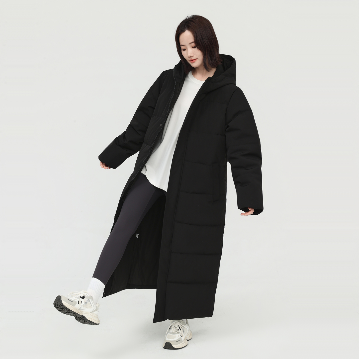 高个子体育生冬训防寒大衣外套