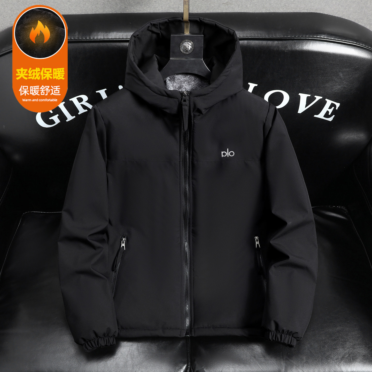 冬季加绒薄棉服外套男加厚保暖大码休闲连帽二棉冲锋衣夹克棉袄潮,男装,棉衣,淘宝优惠券,粉丝福利购,淘宝优惠卷