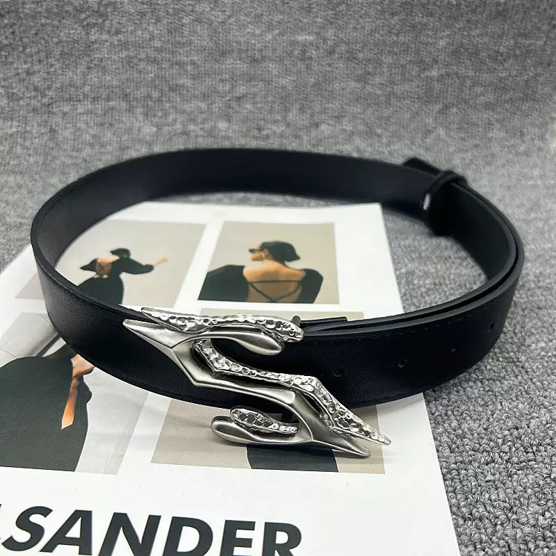 新款男女士皮带2025新款蛇年创意几何图案个性装饰时尚百搭裤腰带