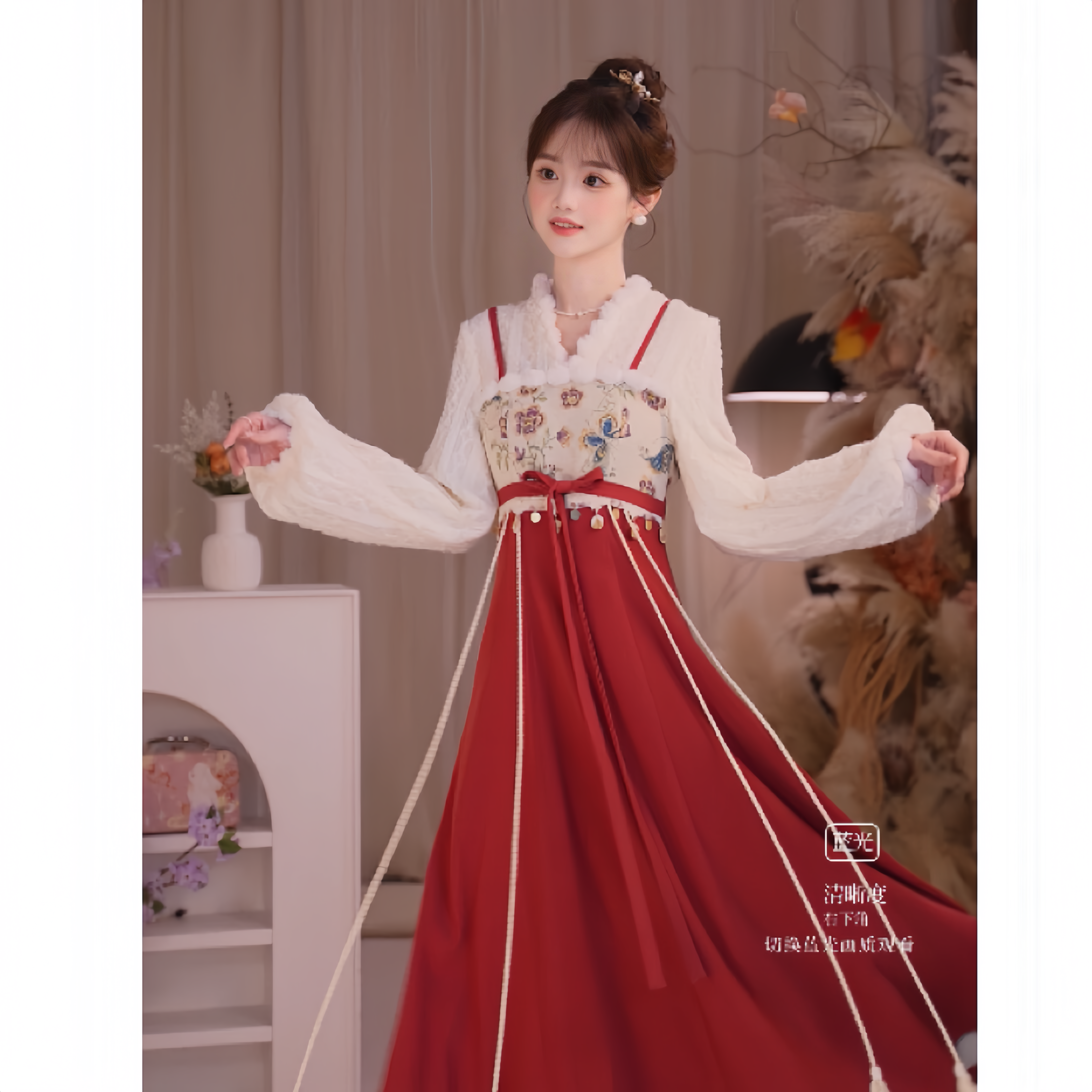 瑶西【苏里糖/惊鸿一舞】汉服国风新中式裙民族风汉服冬款连衣裙,女装/女士精品,汉服连衣裙,淘宝优惠券,粉丝福利购,淘宝优惠卷