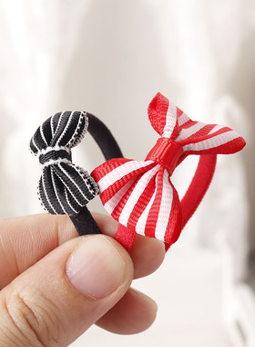 12分娃屋迷你发夹bjd微缩蝴蝶结发箍模型dollhouse袖珍发饰配件