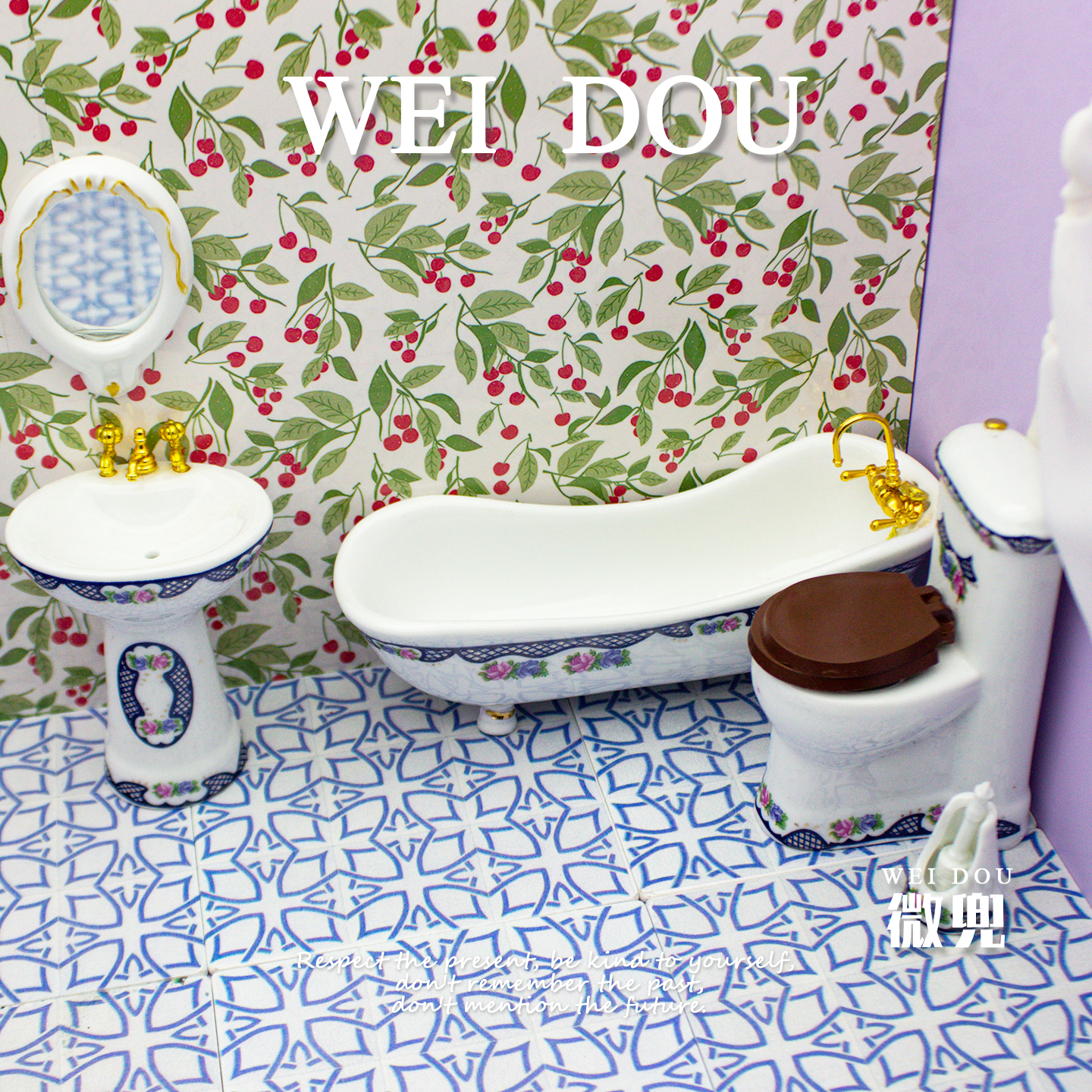 12分微缩陶瓷浴具组合