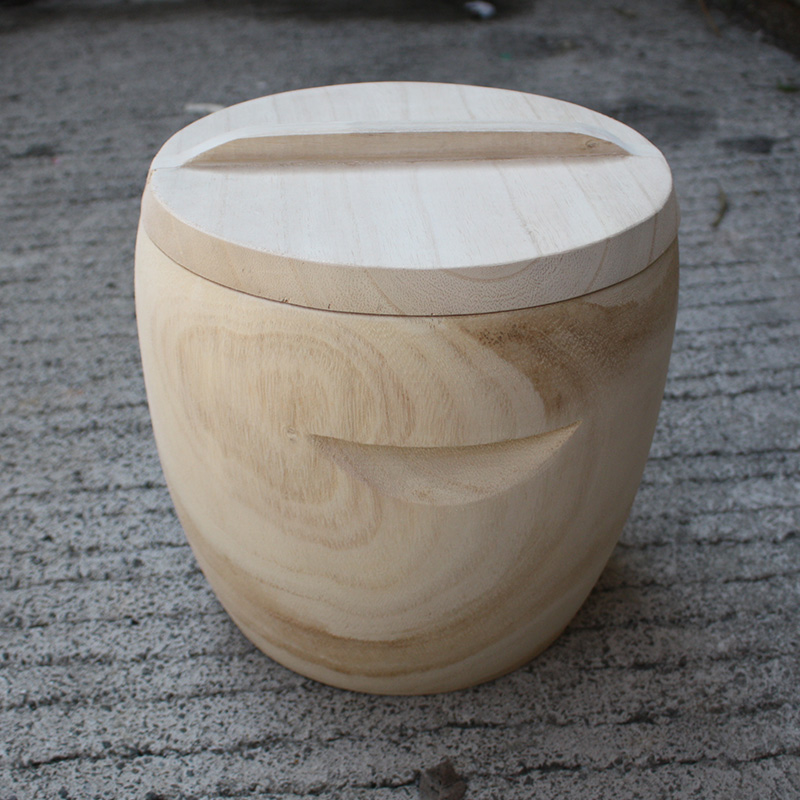 无拼接整木蒸饭木桶一体挖空小甑子云南贵州四川梧桐木糯米饭蒸子