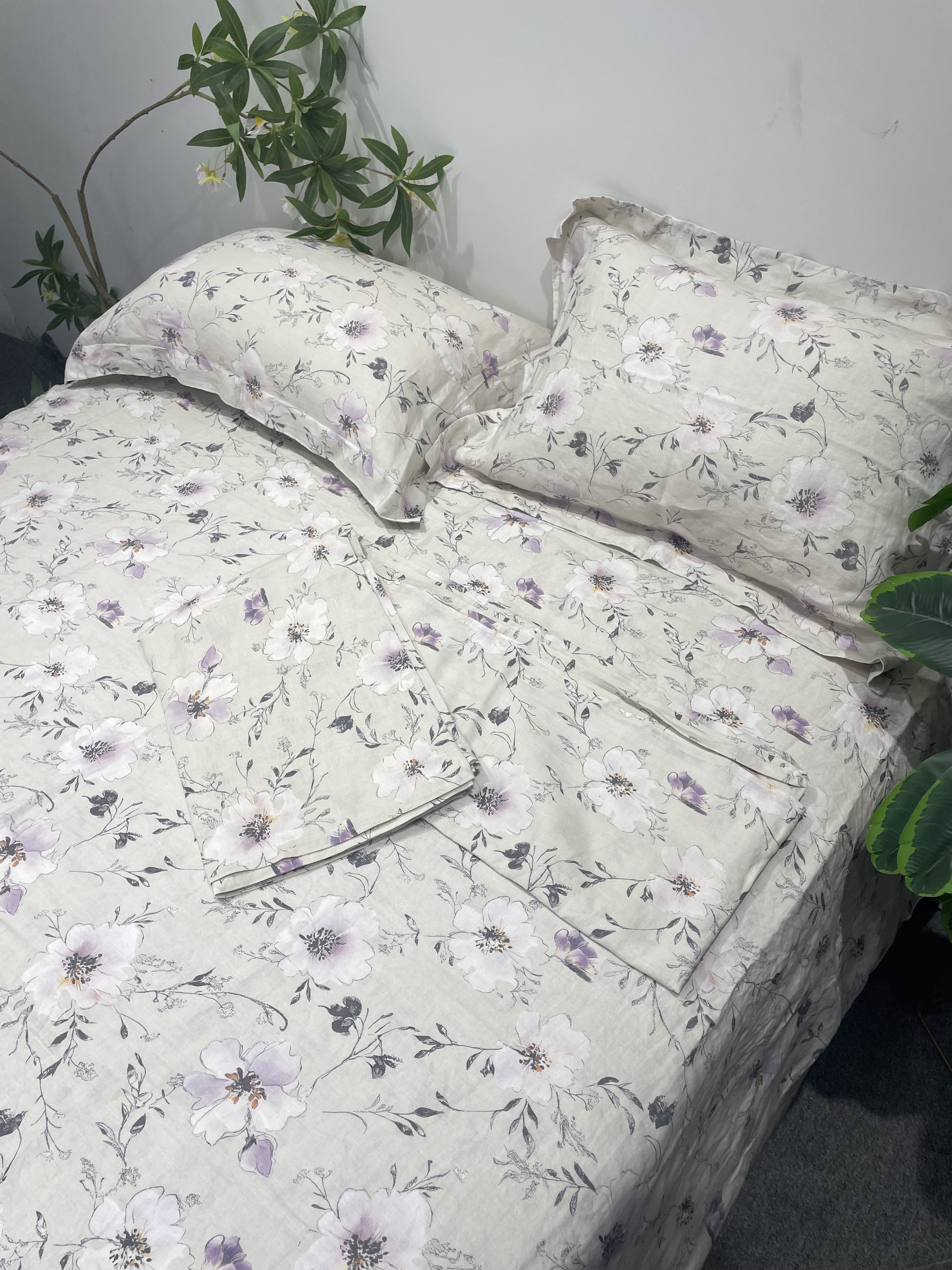 【专享321】新品汉麻四件套印花工艺简约舒适透气床品套件