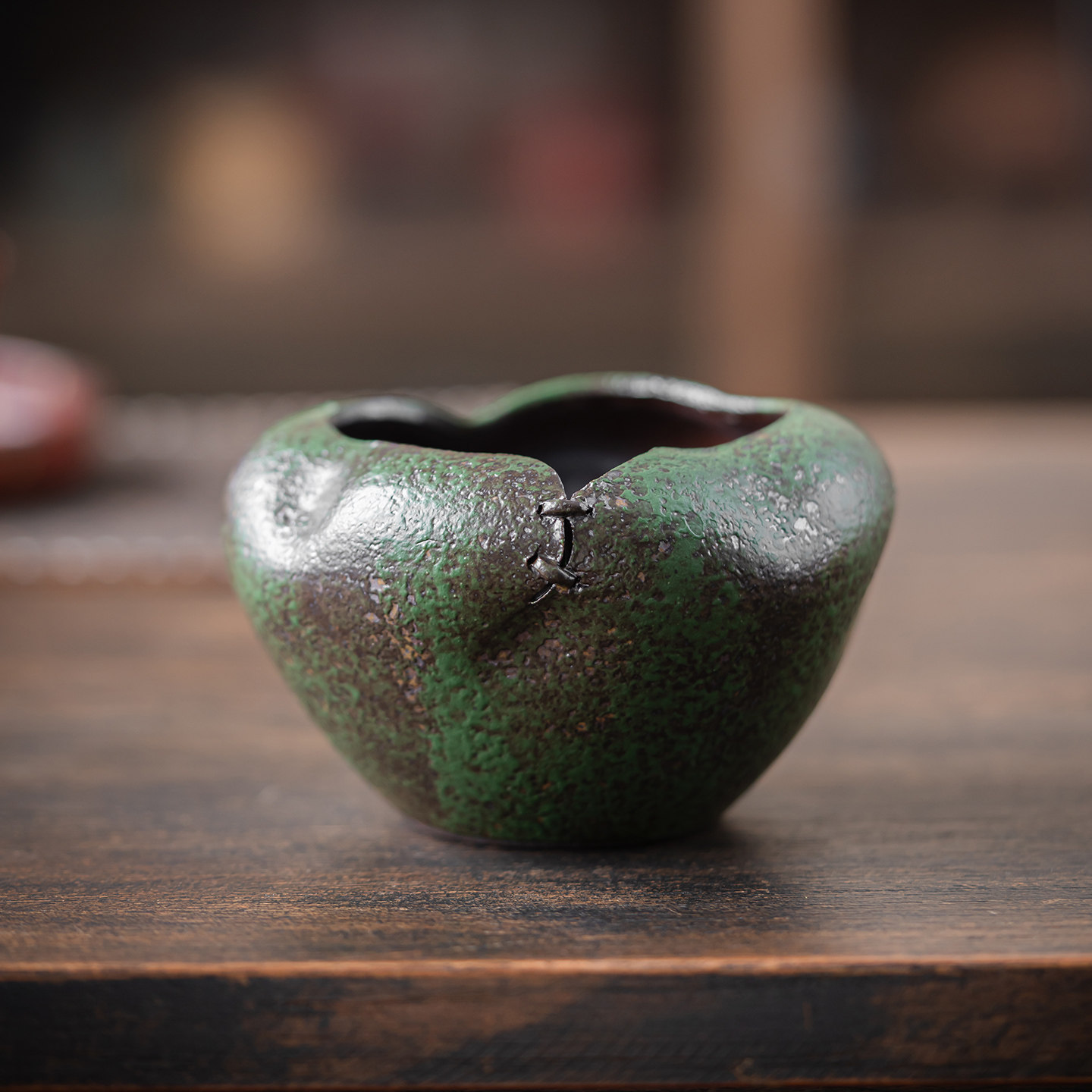 尚器 绿野仙踪古钵茶渣缸茶道配件茶洗茶杯收纳建水桌面杯洗插花