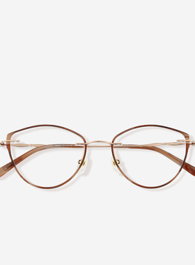 dit超轻纯钛复古时尚猫眼眼镜框可配近视摩登豹纹纯欲眼镜架女士