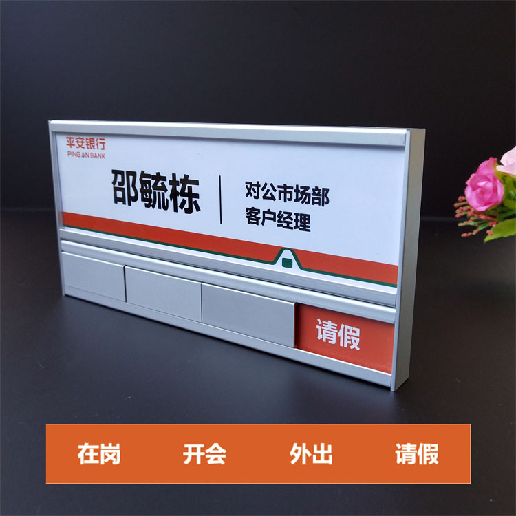 铝合金挂式状态可移动制作工位牌