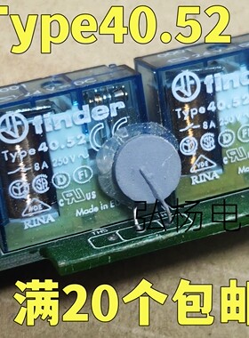 finder芬德Type40.52 24VDC 0001 8A 8脚 拆机继电器