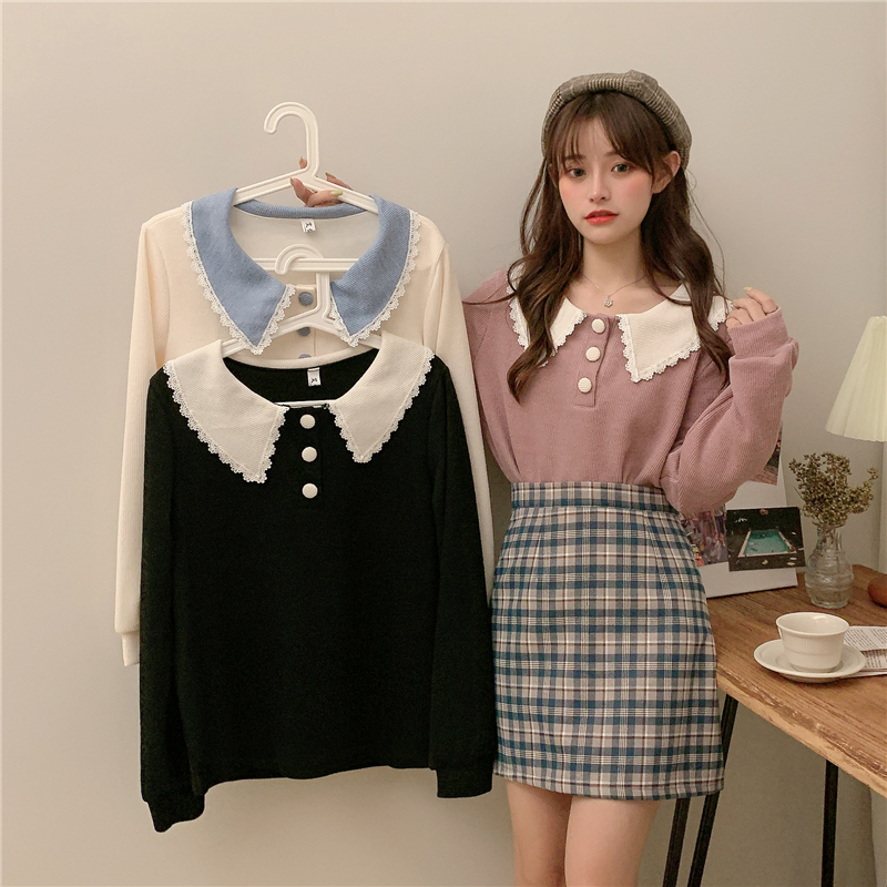 2024春秋新款法式大码胖mm长袖