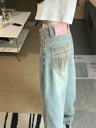 春夏薄款复古垂感直筒拖地裤