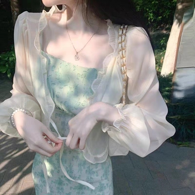 小坎肩披肩外套开衫女夏薄款