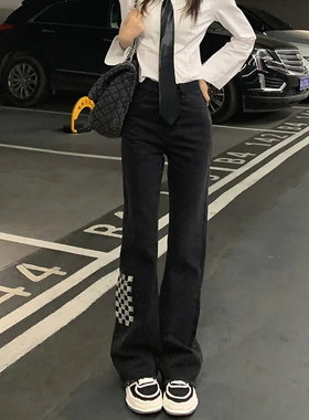 阔腿长裤高腰宽松设计感小众百搭