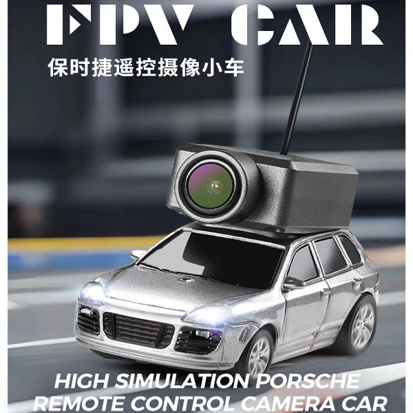 手机遥控1:64全比例遥控车保时捷拍照自稳后驱小车6401迷你RC车模