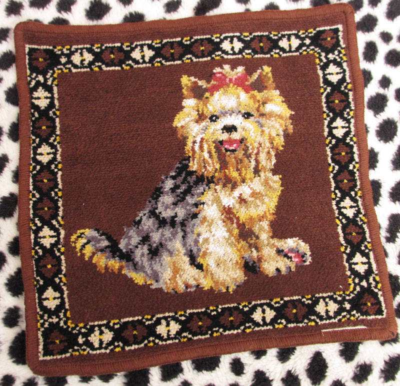 郑老大纯棉外贸出口日单彩织狗狗小手绢