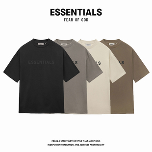 高街短袖 高版 宽松男士 小众潮牌夏季 T恤 本FOG复线ESSENTIALS美式