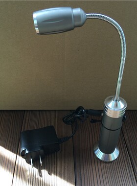 充电18650手电筒小台灯弯曲带强磁铁LED软管工作灯维修灯 强光