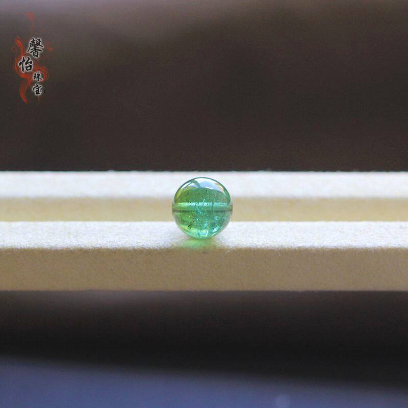 绿碧玺单珠散珠12MM玻璃体多宝手链DIY配珠