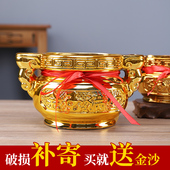 陶瓷双耳香炉家用供奉插香户外古铜色香炉碗室内供奉烧香佛具用品