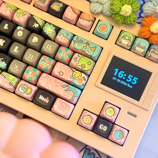 「现货」喷喷3键帽143大全套适配90%+机械键盘喷喷海产鱿鱼周边