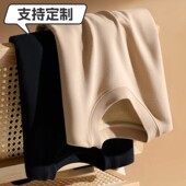 秋冬热力绒圆领卫衣休闲百搭加绒保暖上衣长袖 t恤衫 DIY定制印LOGO