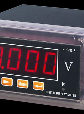可编程智能数显单相电压表 带485通讯AC380V 450V数字交流电压表