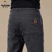 新款 长裤 裤 休闲裤 啄木鸟秋季 宽松弹力直筒商务西装 子男士 2025新款