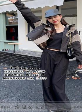 R牌特价欧货2023秋17809美式复古时尚夹克又a又飒