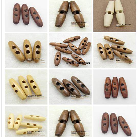 纽扣扣子 咖啡色米黄色木头木质牛角扣 大衣毛衣扣 外套扣 装饰扣