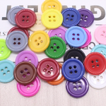 树脂四眼细边糖果色纽扣 扣子儿童手工贴画钮扣衬衫扣开衫童装扣