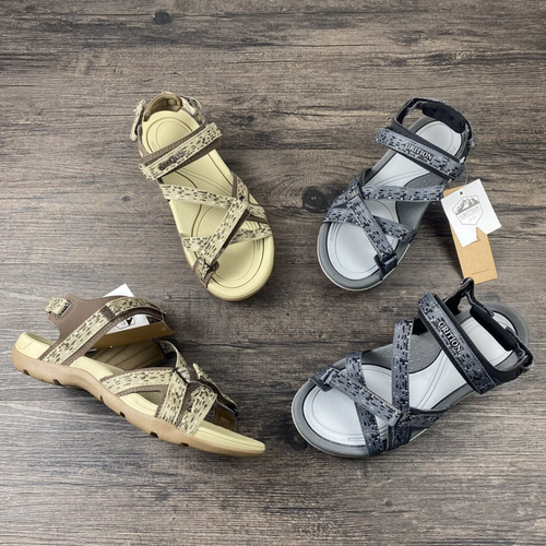 出口欧美外贸捡漏女士户外露趾沙滩运动凉鞋透气轻便减震防滑凉鞋