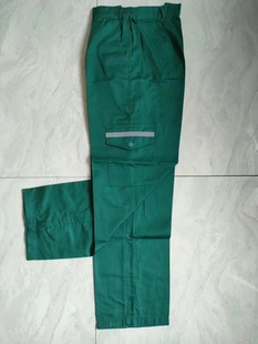 工作服绿色裤子春夏秋冬工作裤园林环卫邮政快递物流电网耐磨长裤