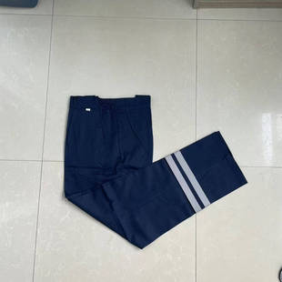 纯棉夏季反光条工作服薄裤子煤矿井下汽修工厂路政工地耐磨劳保裤